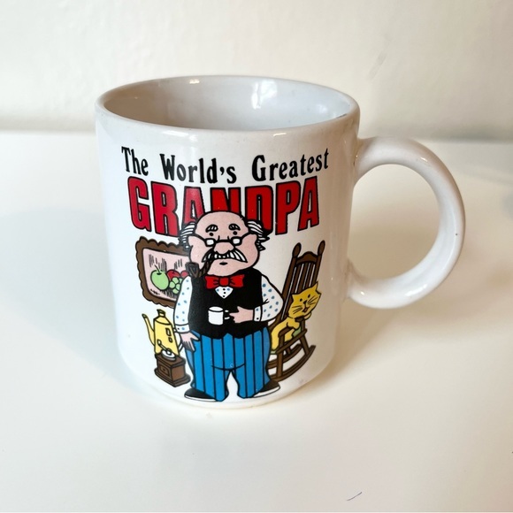 Vintage Japan “The‎ World’s Greatest Grandpa” Mug 8 oz Father’s Day - Picture 1 of 5